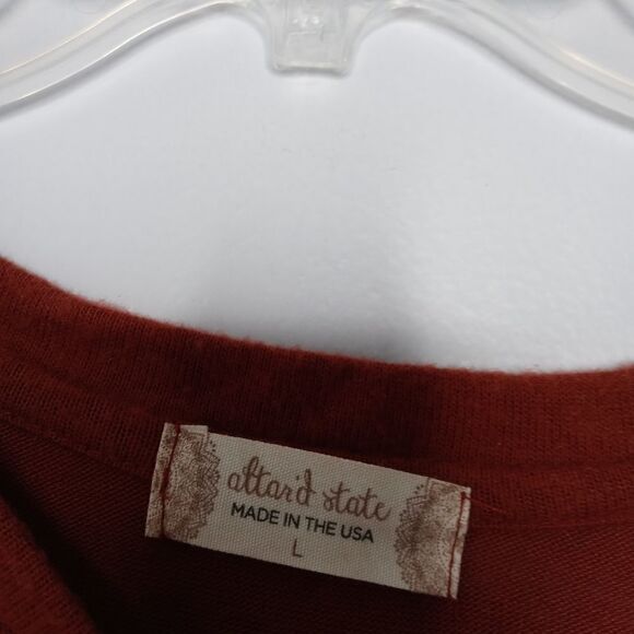 Altar's burnt orange blouse size large - Picture 5 of 8